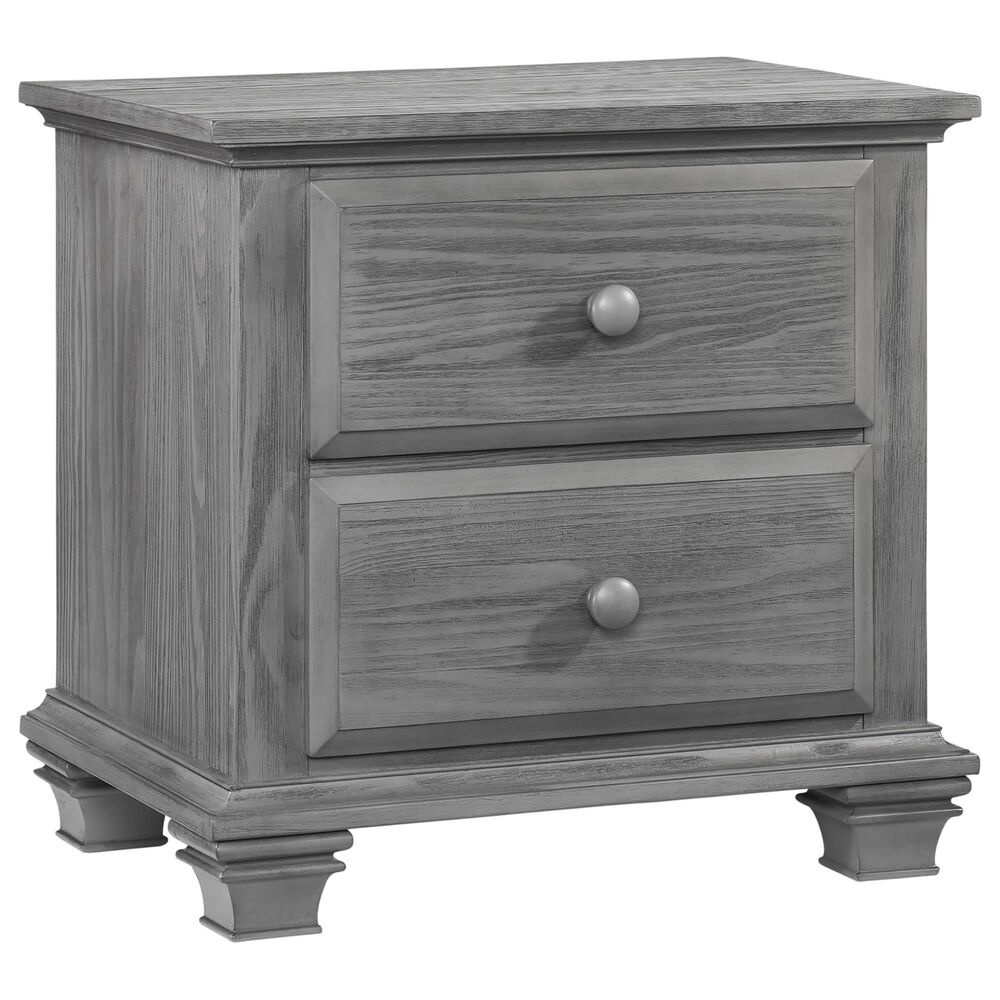 Oxford Baby Kenilworth 2Drawer Nightstand in Graphite Gray NFM