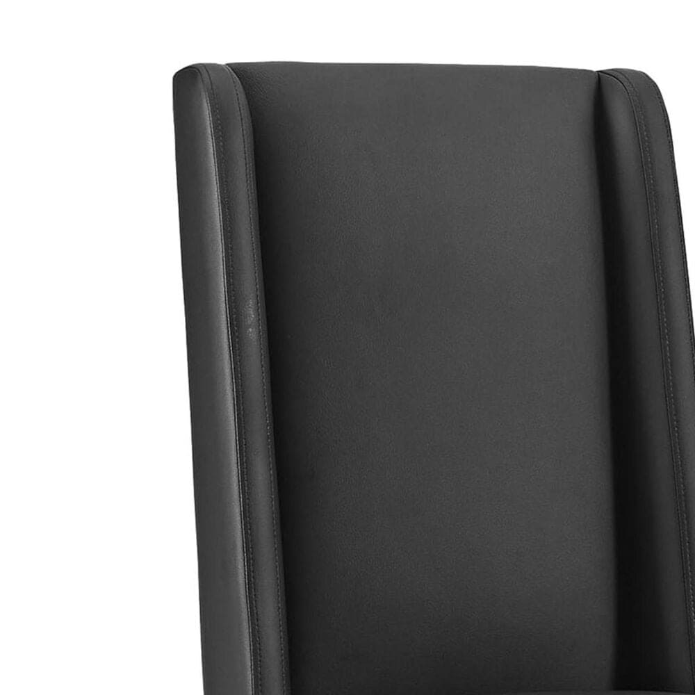 Modway Baron Vinyl Dining Chair in Black, , large