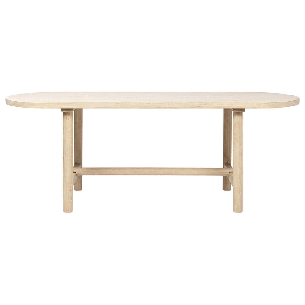 Jennifer Taylor Home Milo Dining Table in Light Natural Cerused - Table Only, , large