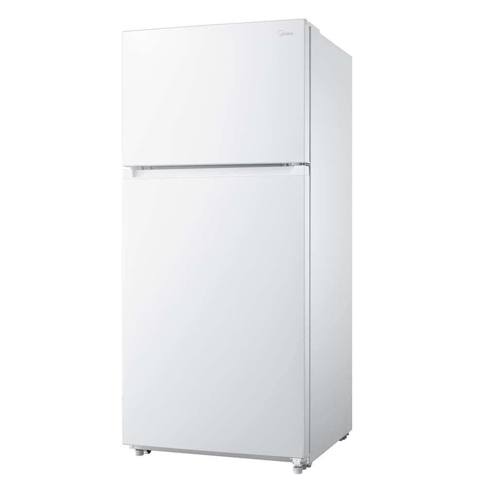 Midea 18 Cu. Ft. Top-Freezer Refrigerator with Humidity-Controlled Crisper Bins in White, , large