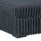 Ashley Midnight-Madness Oversized Ottoman in Gunmetal, , large