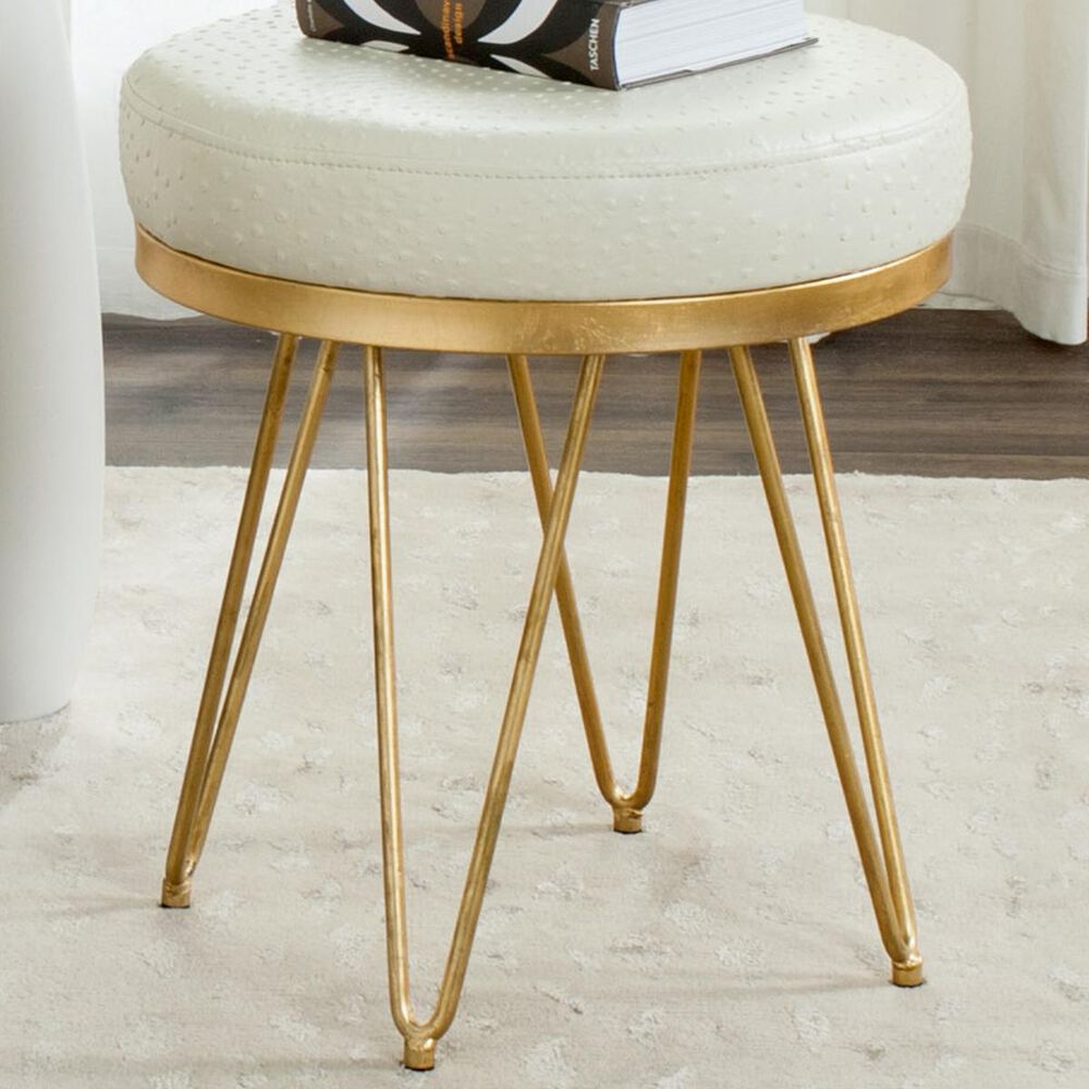 Safavieh Jenine Round Bench in Cream, , large