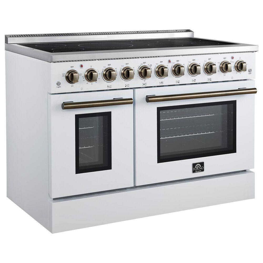 Forno Paolo 48" Freestanding Electric Range in White, , large