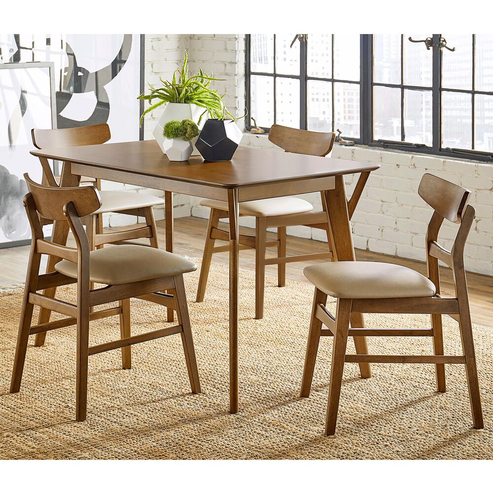 Tiddal Home Marlow 5-Piece Dining Set in Toffee, , large