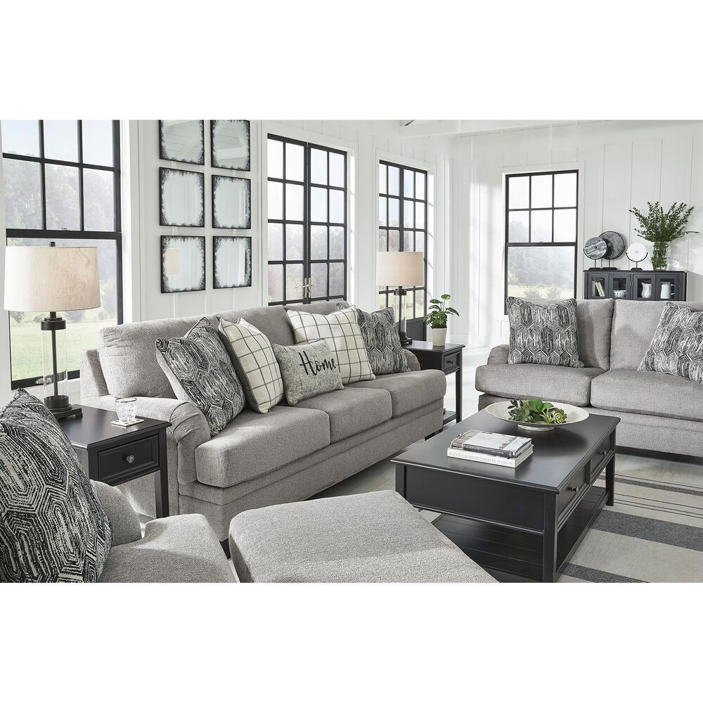 Ashley Davinca Stationary Loveseat in Charcoal, , large