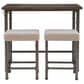 Linon Home Decor Austin 3-Piece Pub Set in Pewter and Grey Wash, , large