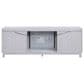 HOMLUX 70" TV Stand Console with Fireplace and LED Storage in White, , large