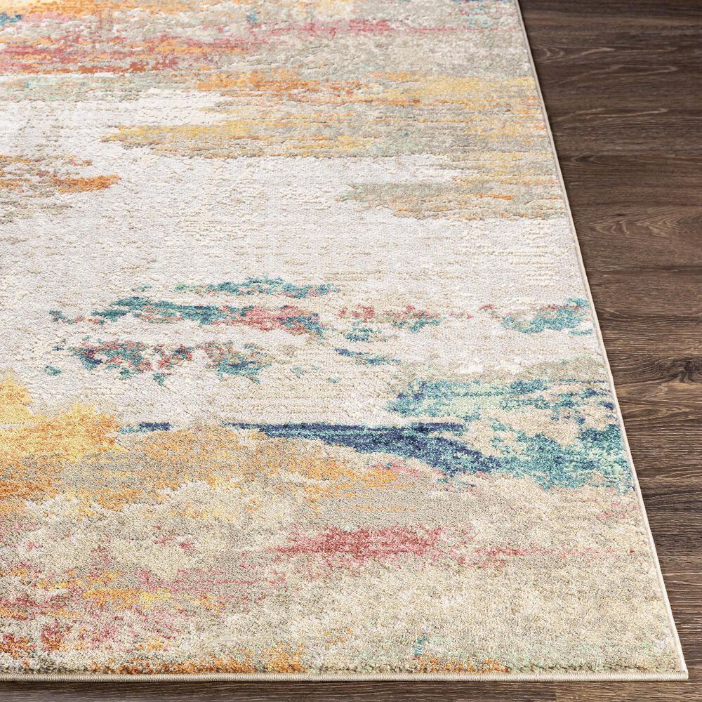 Surya Illusions 7&#39;10&quot; x 10&#39; Cream, Gray, Sage, Orange and Peach Area Rug, , large