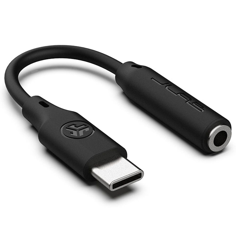 JLab USB-C to 3.5mm Adapter in Black, , large