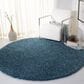 Safavieh Venus Shag 5"3" Round Blue Area Rug, , large