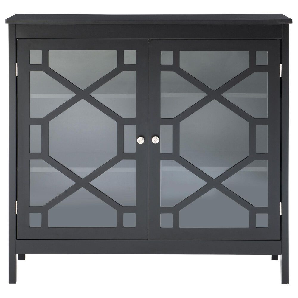 Linon Home Decor Fetti Large Cabinet in Black, , large