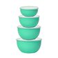 KitchenAid 4-Piece Meal Prep Bowl Set with Lids in Aqua Sky, , large