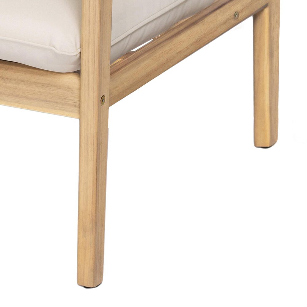 Hearth and Haven Outdoor Club Chair with Tapered Legs in Beige (Set of 2), , large