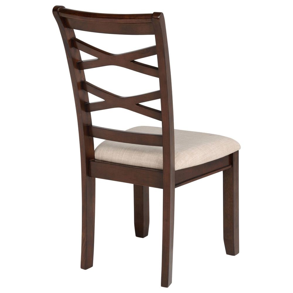 Coaster Barton 5-Piece Round Dining Set in Dark Brown, , large