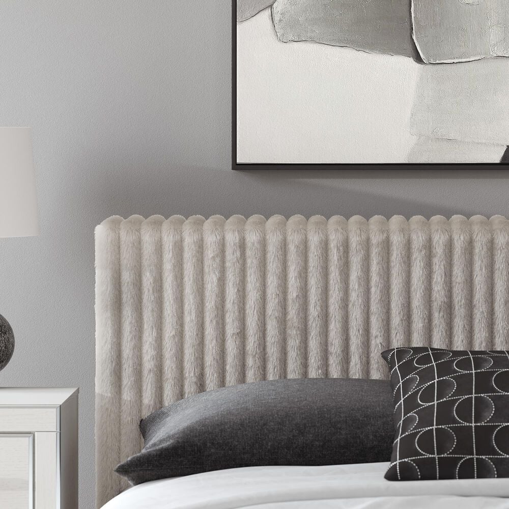 Ashley Zuraleus California King Upholstered Platform Bed with Two Nightstands in Matte White, , large