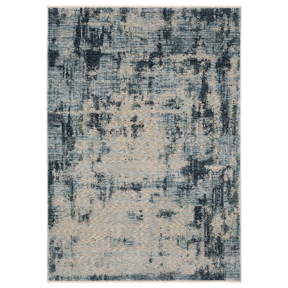 Oriental Weavers Hayden HAY04 2"3" x 7"6" Beige and Blue Runner, , large