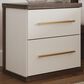Ashley Kendanport 2-Drawer Nightstand in Dark Brown and Matte White, , large