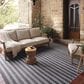 Magnolia Home Charlie Charcoal and Grey 8"6" x 11"6" Indoor/Outdoor Area Rug, , large