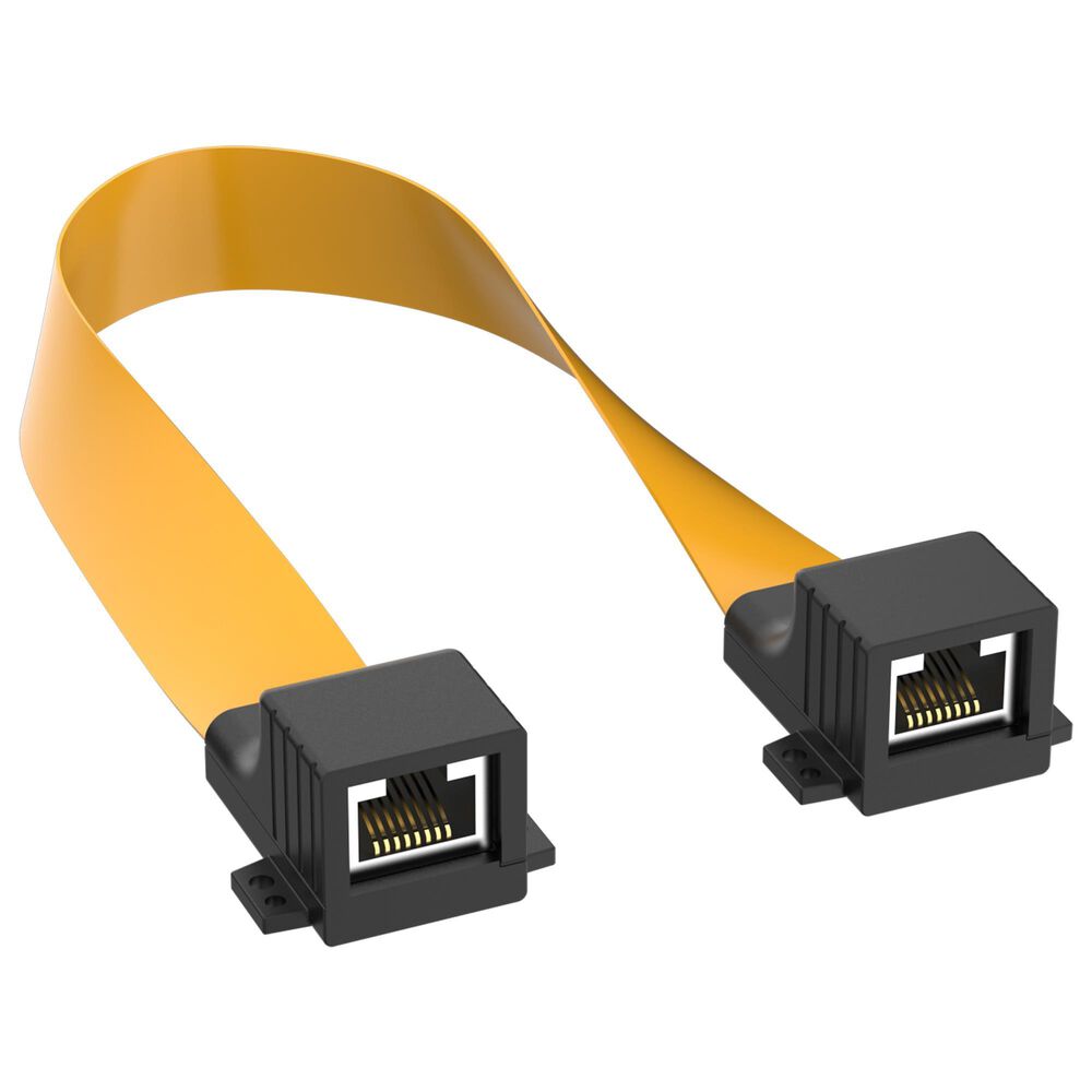 Starlink RJ45 Ethernet Flat Jumper Adapter in Black and Orange, , large