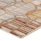 37B Neola Geometric 9" x 13"2" Khaki Area Rug, , large
