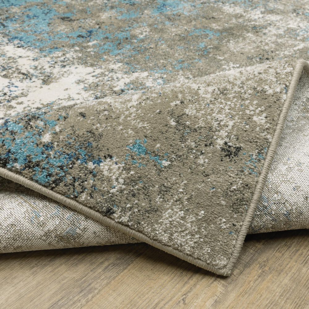 Oriental Weavers Venice Rimini 5&#39;3&quot; x 7&#39;3&quot; Blue and Beige Area Rug, , large