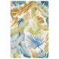 Safavieh Barbados Tropical Botanical 3"3" x 5" Gold and Green Indoor/Outdoor Area Rug, , large