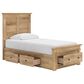 Ashley Makidern 4-Piece Twin Storage Bedroom Set with Five Drawers in Natural Brown, , large