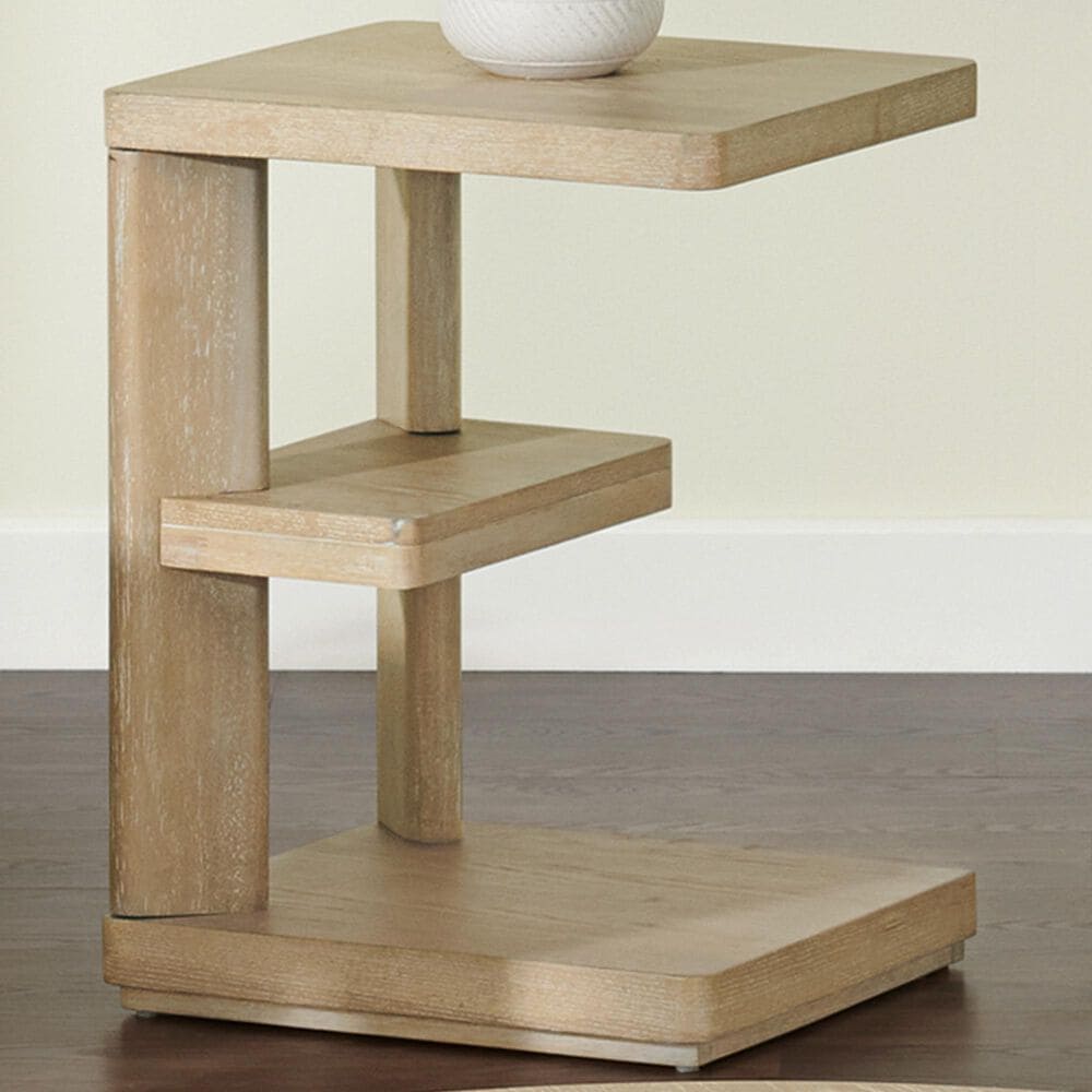 Golden Wave Furniture Pacific Grove Chairside Table in Sand Dune, , large