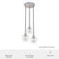 Hunter Maple Park 14" 3-Light Cluster in Brushed Nickel, , large