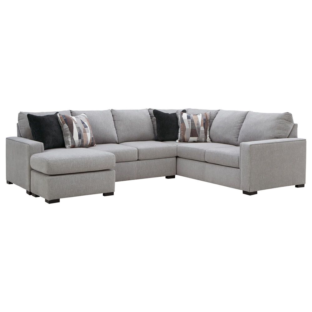 Ashley Lakepoint 2-Piece U-Shaped Sectional with Left-Facing Chaise in Nickel, , large