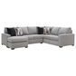 Ashley Lakepoint 2-Piece U-Shaped Sectional with Left-Facing Chaise in Nickel, , large