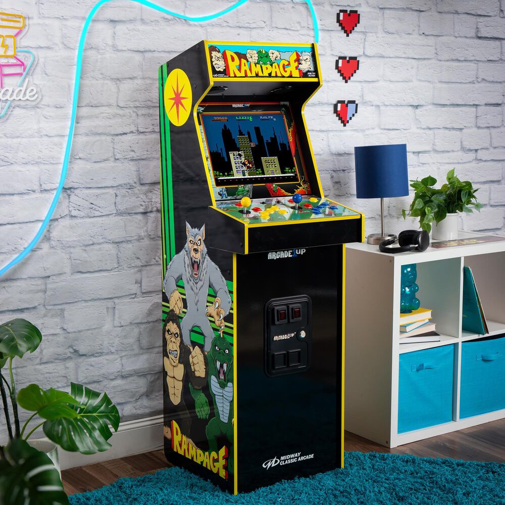 Arcade1Up Joust &amp; Rampage Deluxe Arcade Machine in Multicolor, , large