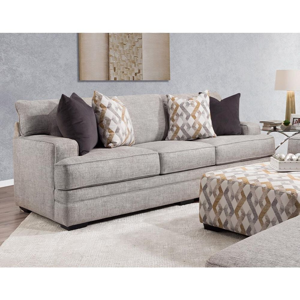 Moore Furniture Protege Stationary Sofa in Dove, , large