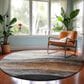 Dalyn Rug Company Neo NO1 8" Round Khaki Area Rug, , large