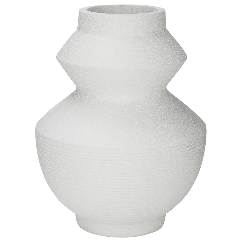 Ashley Naveen 18" Vase in Crisp White, , large