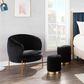 Lumisource Marla 2-Piece Nesting Ottoman Set in Black, , large