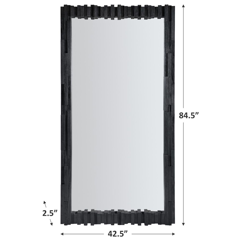Hooker Furniture Chapman Floor Mirror in Charred Black, , large