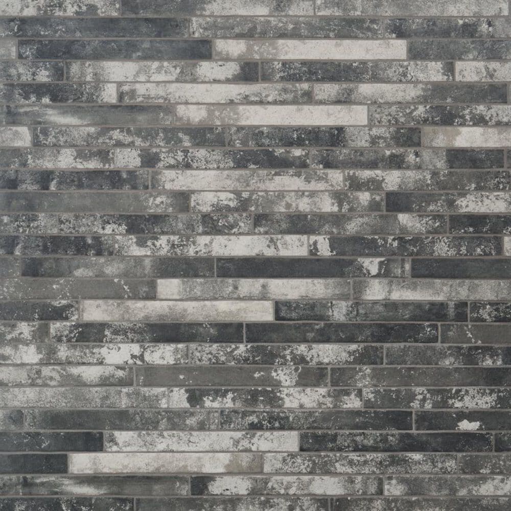 Soho Studio Alto Dark Gray 2" x 18" Porcelain Tile, , large