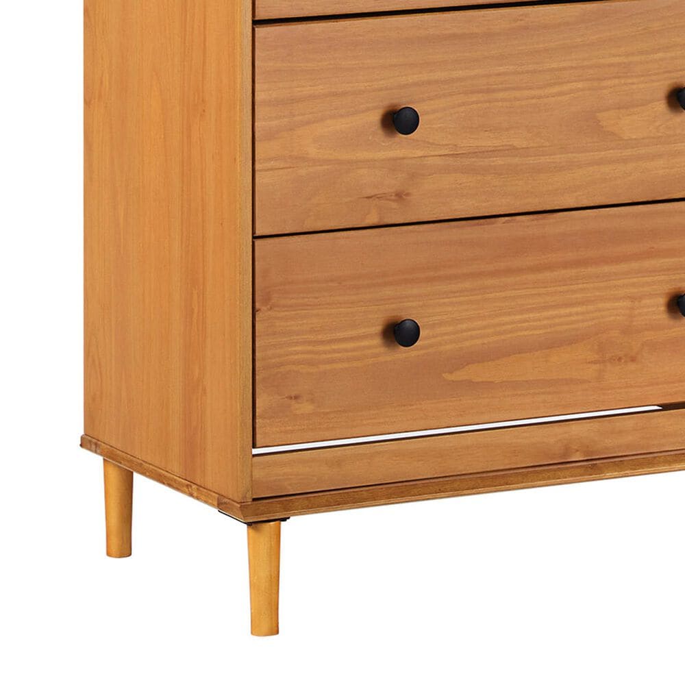 Walker Edison Spencer 6-Drawer Dresser in Caramel, , large