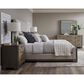 Nicolette Home Anderson Park Dark 4-Piece King Upholstered Bedroom Set in Moose Trail and Frontier Brown, , large