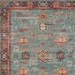 Karastan Zula Mombasa 8" x 10" Aquamarine Area Rug, , large