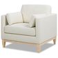 Jennifer Taylor Home Knox Accent Arm Chair in Flax White, , large