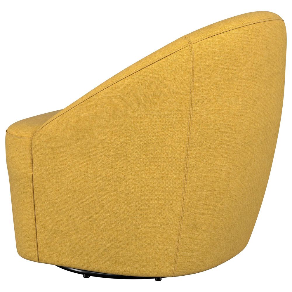 Coaster Leon Swivel Chair in Mustard Yellow, , large