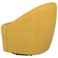Coaster Leon Swivel Chair in Mustard Yellow, , large