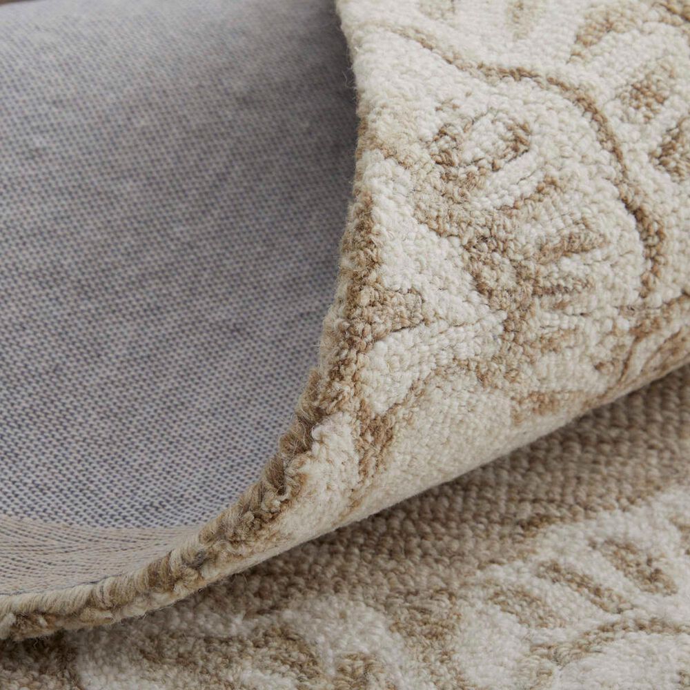 Feizy Belfort Taupe and Ivory 12&#39; x 15&#39; Area Rug, , large