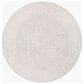 Surya Aisha 5"3" Round Gray and Off-White Area Rug, , large