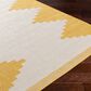 Surya Eagean EAG-2437 Mustard and Ivory 7"10" x 10"2" Indoor/Outdoor Area Rug, , large