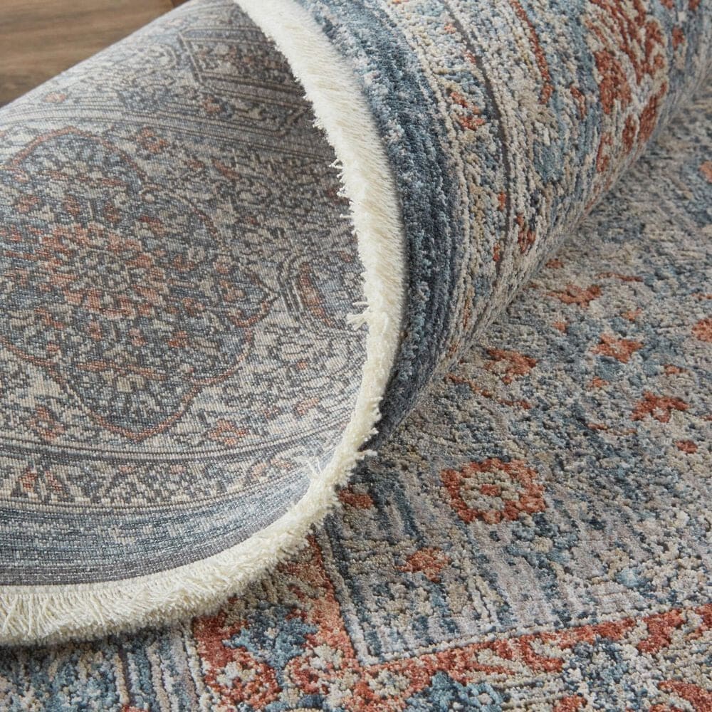 Feizy Marquette 2&#39;8&quot; x 8&#39; Blue Runner, , large