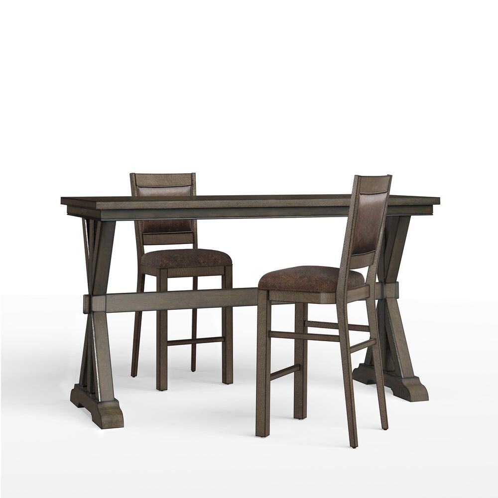 Drew and Jonathan Home Denman Bar Height Dining Table in Brown - Table Only, , large