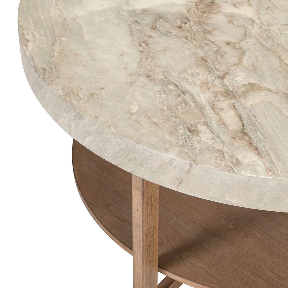 Belle Furnishings Danby Cocktail Table in Nutmeg and Alabaster, , large